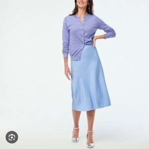 J. Crew Factory Slip Skirt in Blue, size XXS